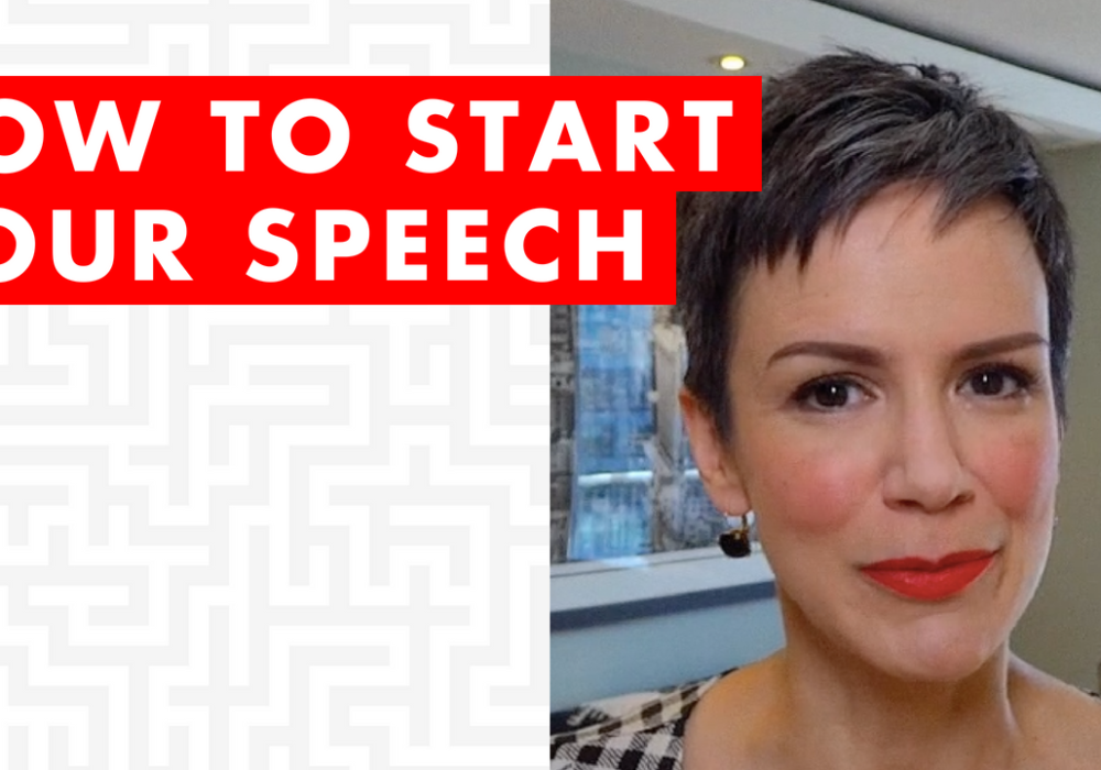 how to start your speech-red thread-presenting